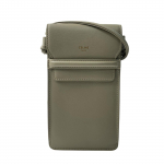 Used CELINEShoulder Bag Khaki, gray leather Women