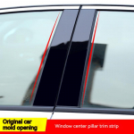 For Nissan X-Trail Rogue 2014-2018 8PCS Polished Pillar Posts Fit Window Trim Cover BC column must