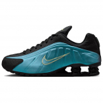 Nike Shox R4 Safiir Teravotsik Must Meeste Tossud Sinine Valgus-Vedelik-Lubja IF4849-500 45