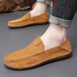Meeste Loafers Moccassin s&otilde;idujalatsid Slip On Flats Boat Shoes 42