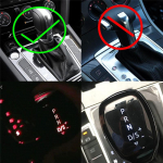 A51K-Elektrooniline k&auml;igukangi k&auml;epide LED-k&auml;igukangi nupp VW Golf MK6 MK7 Passat B7 B8 Tiguan MK2 Skoda Octavia DSG jaoks White Light