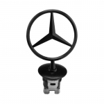 T&auml;ht kapotil - m&auml;rk auto kapotile Esimene kroomitud logo kapoti t&auml;histus Mercedes Benz C/E/S-klassile w163 w204 w211 w210 w220 W124 W140 must