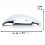Peeglikate PEUGEOT 2008/208 2012- jaoks / Citroen C3 2017-2024 jaoks, galvaanilise kattega, pandlaga, uks peegli tarvikud 1pc left