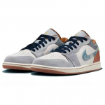 Air Jordan 1 SE Low Parandatud teksariidest Swoosh Jordan 1 AJ1 Low Meeste FZ5042-041 EU 44 elevandiluuvalge