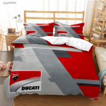 Casal Moto Racing K&otilde;ik hooajad Tekikott Tekk Voodipesukomplektid Pehme Tekikate Ja Padjap&uuml;&uuml;rid Poistele &Uuml;he-/Kahekohaline/Queen/King EU Single(135*200cm)3pcs
