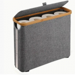 Bambusest ja Oxfordi riidest pudelite ringlussev&otilde;tukast - 100L Suure mahutavusega hoiukorv Single Inner Bag