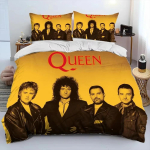 Moodsad Rockib&auml;ndi Queen Voodipesukomplektid Peen Vooditarvete Komplekt Tekikott Vooditekkide Komplekt Voodipesukomplekt Luksuslik S&uuml;nnip&auml;evakingitus EU Single(135*200cm)3pcs white