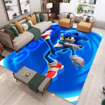 Anime tegelaste vaip elutuppa S-Sonic Kodu diivani kaunistus, Laste m&auml;ng Suur dekoratsioon P&otilde;randamatt Joogamatt Suur vaip 120*160cm