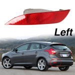 Tagumine vasak kaitseraua helkur Sobib Ford Focus luukp&auml;ra 2015 2016 2017 2018 Punane