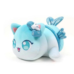Aphmau Meows Kassi pehmem&auml;nguasi Pehme Meemeow t&auml;idisega s&otilde;&otilde;rikukass pehmem&auml;nguasi Kawaii kartulipriimssi juustuburgeri toidunukk J&otilde;ulukingitused white