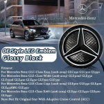 Must &auml;&auml;r ja h&otilde;bedane &auml;&auml;r 3D peegel Esiv&otilde;re Embleem Logo Mercedes Benz GLC X253 GLE W166 C292 GLS X166 16-19 M&auml;rk
