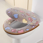 Uus Kaheosaline Tualettistme Kate Soe Pehme Nahas&otilde;bralik Multifilm Padi Korduvkasutatav T&otilde;mblukuga O-kujuline WC-poti Matt Vannituba