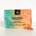 20 Gummies CBD 30mg + THC 5mg (Fruit de la passion) 2 sachets
