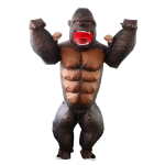 Halloween Uus Koomiline T&auml;ispuhutav Kost&uuml;&uuml;m Kooli&uuml;ritus Lavaesitus King Kong Rekvisiidid Kost&uuml;&uuml;m Cosplay Children (120-150cm) brown