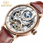 KINYUED Automaatne Tourbillon Multifunktsionaalne Meeste Mehaaniline &Auml;rikell