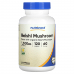 Nutricost, reishi seen, 1500 mg, 120 kapslit (750 mg kapsli kohta)