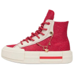 Converse Chuck Taylor SEASONAL Slip Resistant Abrasion Resistant High top Skateboard Shoes Unisex Red Beige A13347C 35