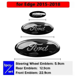 Autokleeps 2026 Ford Uus 2025 Kuum 3tk Auto Esikatte Tagumine Embleem Logo Kleeps Ford Mondeo Edge Kuga Focus Luukp&auml;ra Sedaanile black