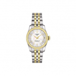 TISSOT Halo Kollektsioon Automaatne Mehaaniline Liikumine COSC Sertifitseeritud Naiste Kell 30,6 mm Valge Tihvliga T108.208.22.117.00 Regular Watch Box