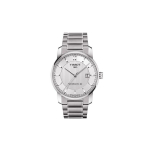 TISSOT Ti Automaatne Mehaaniline Liikumine 50 meetrit Veekindlus Meeste Kellad Kell 40mm H&otilde;bedane sihverplaat T087.407.44.037.00 Silver White Strap