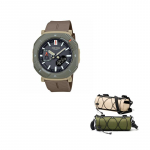 CASIO PRO TREK Kollektsioon Kahekordse n&auml;idikuga k&auml;ekell Kvartsliikumine Vaikerihmaga k&auml;ekell Unisex PRJ-B001-5PR- Casio Merch-Random Cycling Bag *1