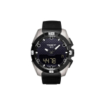 TISSOT Kvartsmehhanism 100m Veekindlus Meeste Kellad Kell 45mm Must Tihvt Titanium PVD Kattega Kella korpus T091.420.46.051.00 Black Strap black