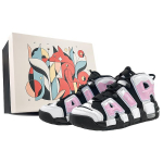 Nike Air More Uptempo poolk&otilde;rged Vintage Korvpallijalatsid GS Must Roosa DQ6200-001(Team40-GSS-BOX) 35.5