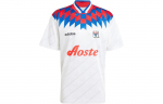 adidas Olympique Lyonnais 95/96 Bringback v&auml;rviplokkidega vabaaja spordi l&uuml;hikeste varrukatega s&auml;rk S