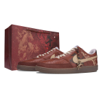 Nike Court Vision Crimson Gold Shadow Abrasion Resistant Abrasion Resistant Low top Skateboard Shoes Men's Red HV2530-100(Team1856-) 43 brown