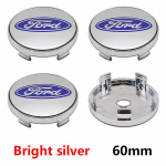 Autokleeps 4 tk 60 mm Auto Velje Keskkatte Kleebised Ford Focus 2 3 MK3 MK4 Fiesta Kuga Explorer Mondeo Veljekatte Kleebised Auto AC