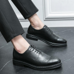 meeste kleitkingad n&ouml;&ouml;ridega Must H&auml;rrasmees &auml;rikingad Meeste Brogues Oxford &Uuml;likond pulmapeo Kingad Meestele derby Klassikalised kingad 6.5
