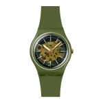 Swatch Kvartsliikumisega K&auml;ekell Roheline Tihvt Bioloogilisest Materjalist Korpusega Meeste kellad SO28G110 Green black