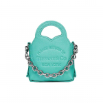 Tiffany & Co. Return To Tiffany kollektsioon Eemaldatava ketiga &otilde;larihm Vasikanahast K&auml;ekott Nano Naiste k&auml;ekotid Sinine 73250196 Basic Set (Bag+Dust Bag)