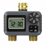 Messingist BSP 3/4&rdquo; Kahetsoonilised niisutusventiilid IP55 Veekindel LCD-ekraan V&auml;litingimustes Veejuhtimine Veejaotusventiilid 1