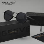 KINGSEVEN Originaalsed Vabaaja &Uuml;mmarguse Raamiga P&auml;ikeseprillid Meestele Polariseeritud UV400 Prillid Luksuslik Retro Mood Naistele S&otilde;itmiseks Kalastamiseks
