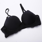 Seksikad Push Up rinnahoidjad Smoot Lace Bralette aluspesu Naiste rinnahoidja N&auml;htamatu pulmarinnahoidja Top Soutien Gorge 40A must
