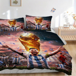 Argentina Maailmameistriv&otilde;istluste T&auml;histamise Voodipesukomplekt Tekikate Kingitus Magamistoale, Sisaldab 1 Tekikatet ja 2 Padjap&uuml;&uuml;ri, T&auml;idisetaB608 135x200cm