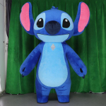 Anime Stitch Cosplay Kost&uuml;&uuml;mid T&auml;ispuhutav Kost&uuml;&uuml;m Maskott Kristall Super Pehme Kangas Kaubanduskeskus Koomiksifestival Nuku R&otilde;ivad (As shown-6610)-2.6m