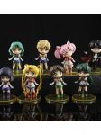 8 tk/komplekt Sailor Moon Merkuur Mars Jupiter Veenus Uraanus Neptuun Pluuto Anime Nukud Kaunistus Kollektsioon Figuur M&auml;nguasjad