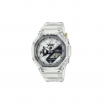 Casio LCD/osutiga kahekordse n&auml;iduga seeria G-SHOCK seeria 40. aastap&auml;ev CLEAR REMIX 200m veekindel kvartsliikumine vaikrihm Jaapani GA-2140RX-7AJR valge