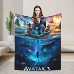 Avatar filmide tekk, &uuml;lipehme kvaliteetne tekk, tr&uuml;kitud p&auml;evatekk diivanile ja toolile s&uuml;giseks lastele ja t&auml;iskasvanutele 130cmx150cm