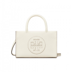 Tory Burch Ella Magnetiline Klapp Reguleeritav Eemaldatav &Otilde;larihm Kunstkarusnahast Totes Kott Ostukott Crossbody K&auml;ekott Mini Naiste Totes Valge 145613-100 Basic Set (Bag+Dust Bag)