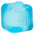 BPA-vaba Nee Doh Nice Cube pehme m&auml;nguasi, pooll&auml;bipaistev punane &uuml;li-pigistatav n&auml;rimiskuubik stressi leevendamiseks blue