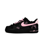 Nike Air Force 1 Roosa Kassi Nahk Kulumiskindel Madal L&otilde;ige Rula Kingad Naiste Must Roosa DD8959-001(Team633-) 35.5 pink