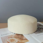 Naiste elegantne mood 100% villast k&otilde;va katusega fedora m&uuml;tsid Talvine soe vildist baretim&uuml;ts Naiste fascinator Pulma&otilde;htus&ouml;&ouml;gi v&auml;ike m&uuml;ts 56-58cm gray