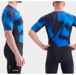 Santic Meeste L&uuml;hikeste Varrukatega Triatloni Skinsuit Hingav Elastne Jalgrattakost&uuml;&uuml;m 80KG K&otilde;rge Tihedusega Padi KM26C03030 S