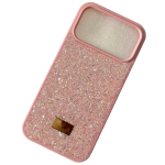 Kuldne Teemant Bling Mitmev&auml;rvilised Kivid Kaanega iPhone'ile 17 16 15 14 Plus+ 13 12 Pro Max 17e 16e Air Glitter Kaitsekate iPhone17 Pro Max roosa