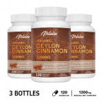 Pslalae mahe Tseiloni kaneeli kapslid, 1200 mg, Tseiloni kaneeli ekstrakt, Sobib t&auml;iskasvanutele 120*3