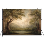 Mocsicka Vintage Lilleline Kreeka Kolonn Taust Renessansi &Otilde;limaal Fotograafia Taust Pruudi Portree Pulma Pildistamine Cotton-210x150cm