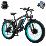 KETELES K800 Kahemootoriline Elektrijalgratas, 48V 23Ah Aku, Shimano 21-k&auml;iguline sinine